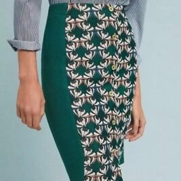 Anthropologie Dolan Devlin Buttondown Pencil Skirt - Picture 2 of 7
